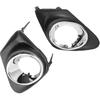 Front Left Right Side Fog Light Grille Cover 81482-02200 81481-02210 Fog Light Bezel Cover Trim for Toyota Corolla 2011-2013 1 Pair