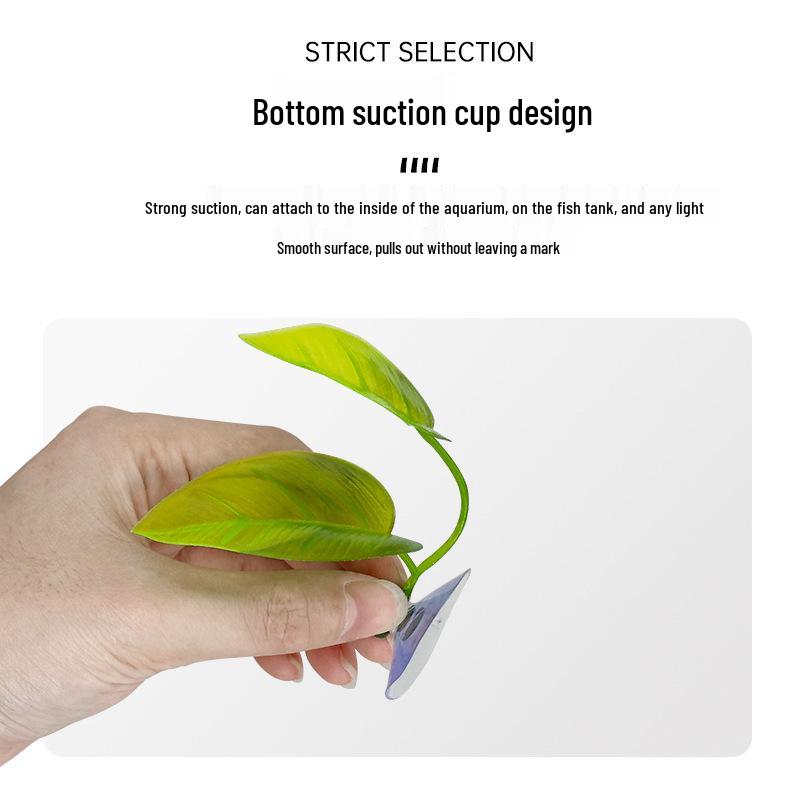 Betta Fish Rest: Aquatic Plant Decoration & Sleeping Bed for Small Tanks - Perfect for Landscaping, Hiding, and Spawning.