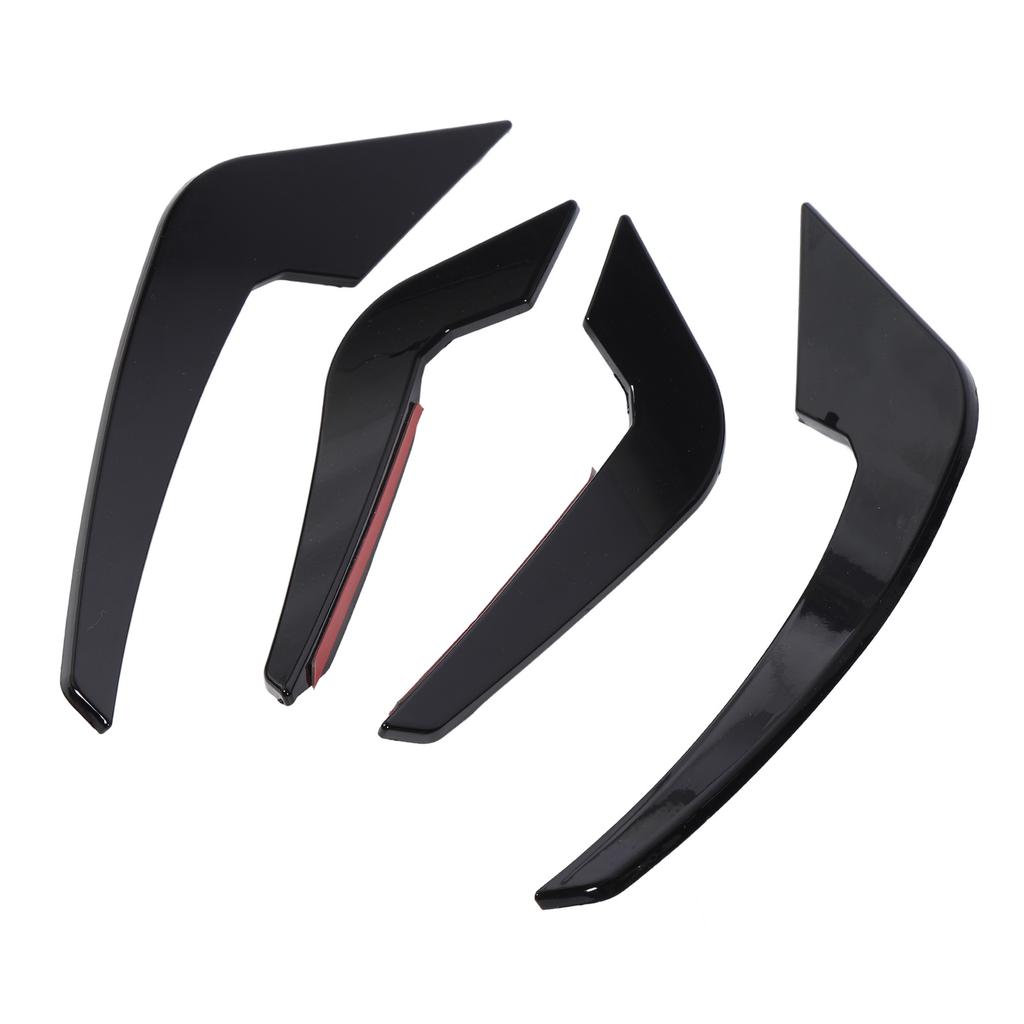 Front Bumper Lip Splitter Fin Decorative Bumper Spoiler Canards Body Kit for 2 Series M2 F87 2016-2021