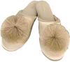 Elegant Interior Room Beige Bonbon Size Shoes Slippers, M, 18002SP-BE