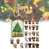 Dog Series Advent Calendar With Acrylic Festive Decor For Christmas Party Gifts
