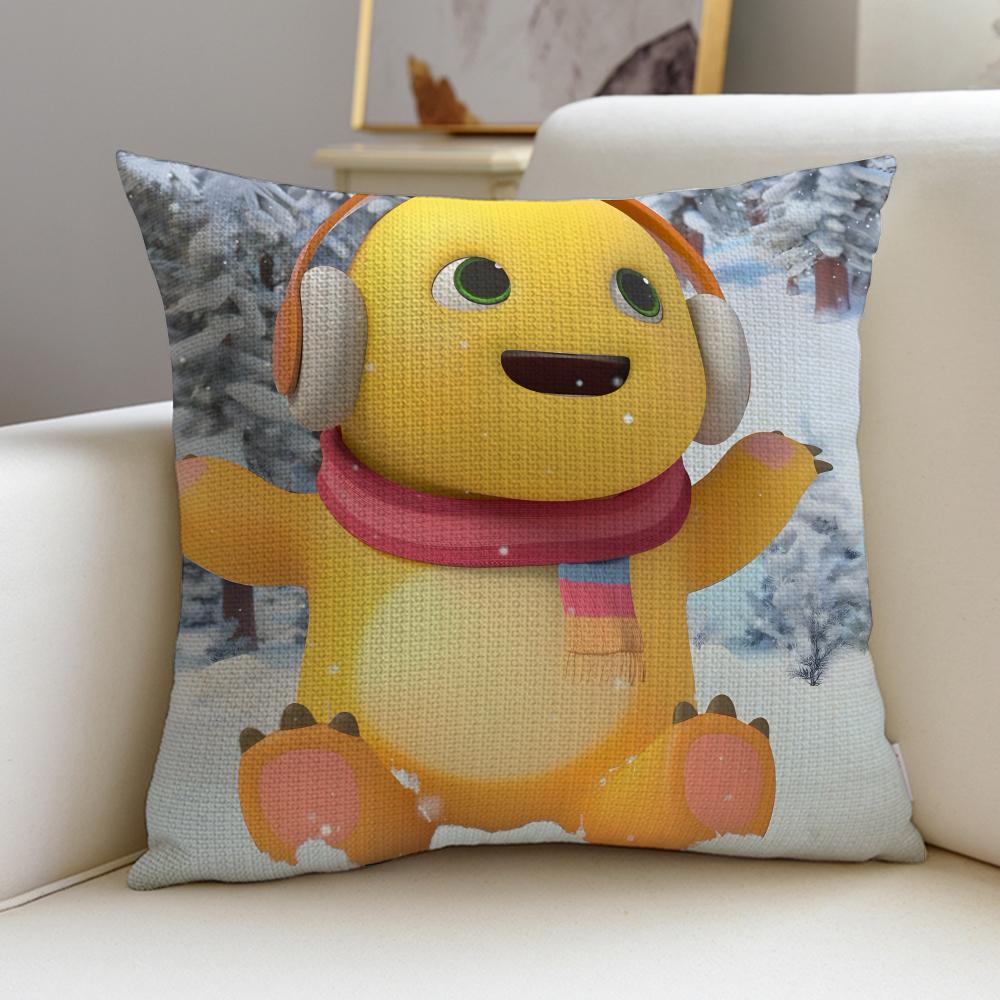 Adorable CCute NNailongS Cushion Cover Breathable and skinfriendly linen pillowcase square removable and washable cushion