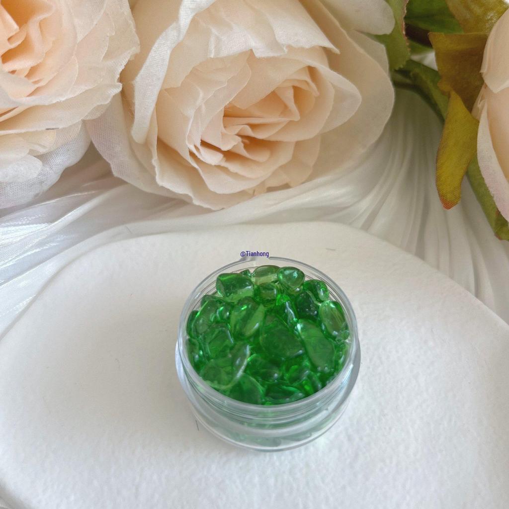 Handmade Artistic Agate Glass Ornament: Natural Rain Flower Stone Pebbles