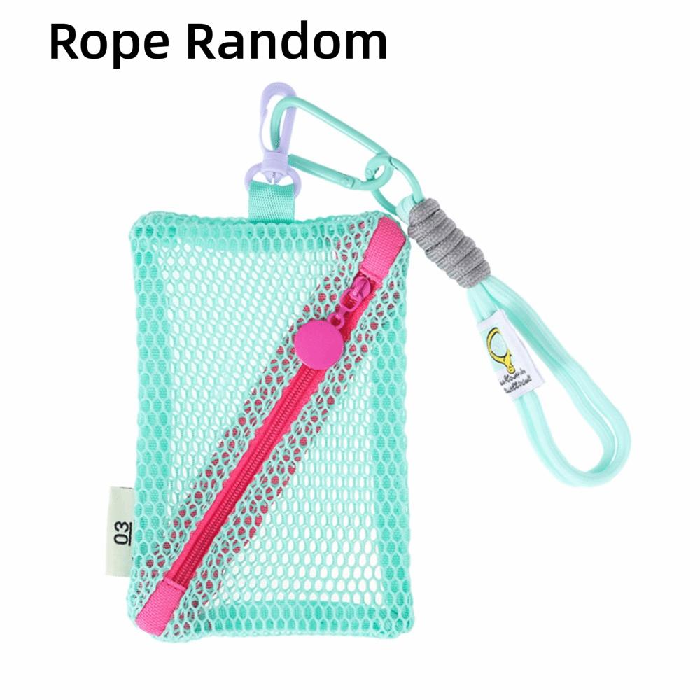 Durable Dopamine Color Storage Bag Candy Color Toiletry Mesh Cosmetic Bag Large Capacity Travel Storage Pouch