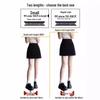 Summer 2024 Women's High Waist A-Line Black Skirt: Slim Fit, Short, Stylish