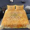 Mandala Flower Duvet Cover Set Bohemian Style Colourful Flowers Comforter Cover King Size for Boys Girls Polyester Bedding Se