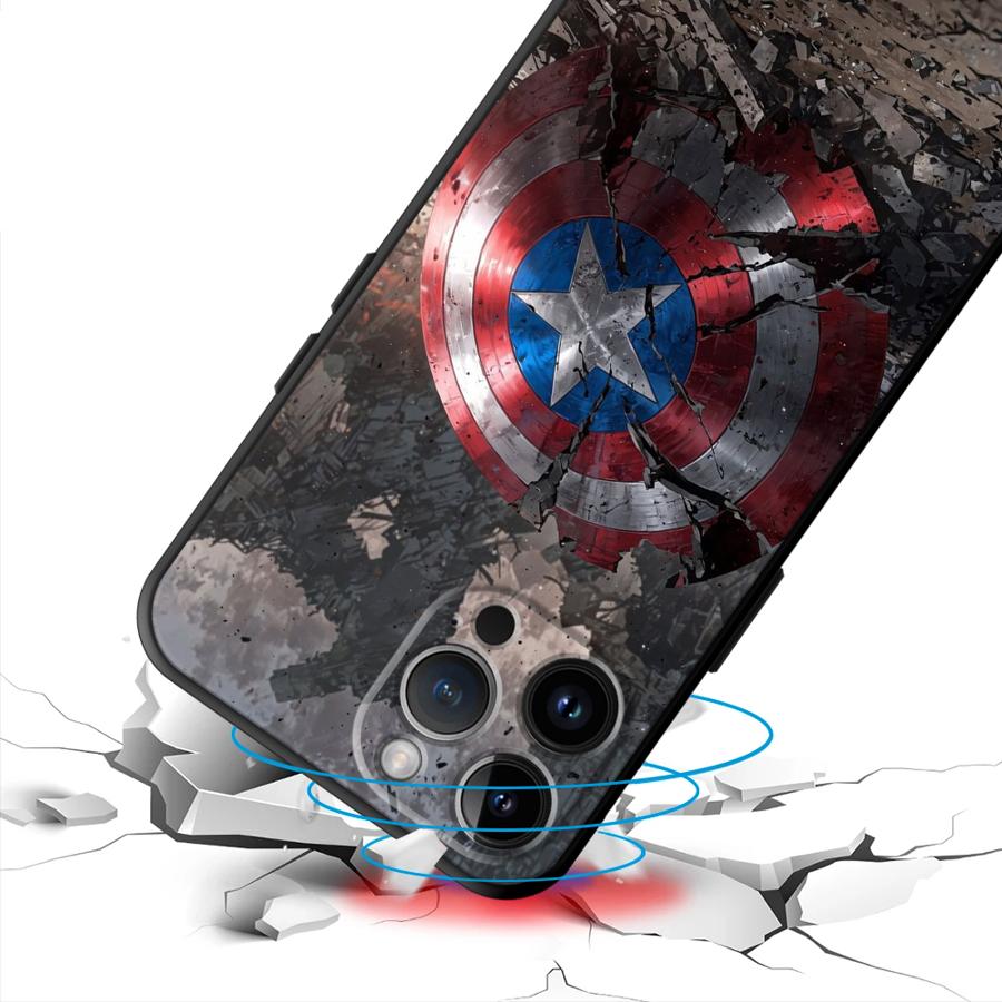 Мягкий чехол для Google Pixel 6a 9 Pro XL 6 Pro 7 Pro 8 Pro 8a 9a 7a Marvel Капитан Америка