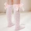 Детские носки, милые носки с бантом в стиле Лолиты, белые носки для новорожденных девочек и мальчиков