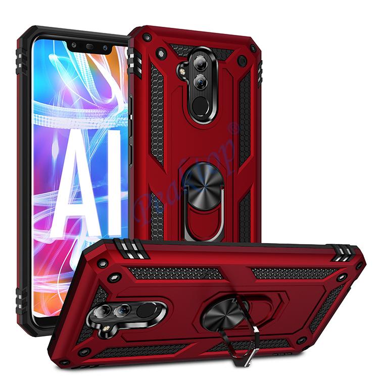 Чехол для Mate 20 Lite, чехол для Huawei Mate 20 Lite, защитный чехол в стиле милитари, противоударный держатель с кольцом, магнитный чехол для телефона, Fundas