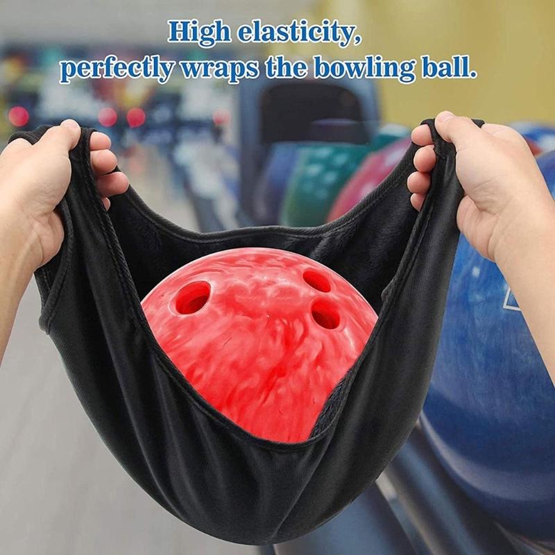 Bowlings Ball Cleaning Bag Portable Microfibers Bowlings Ball Polisher Cleaner