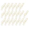 20Pcs Musical Note Paperclip Music Binder Shape Creativity Modeling Metal Craft SuppliesGold
