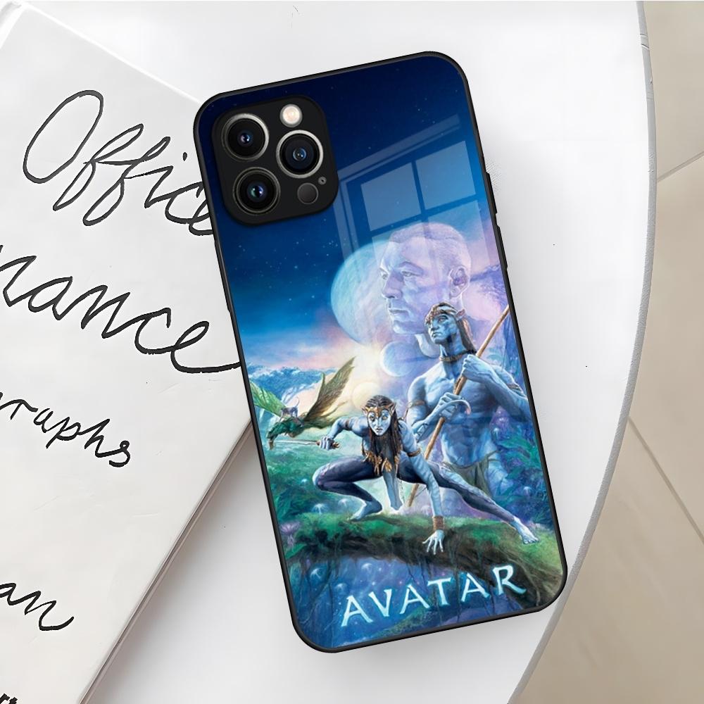 Чехол для телефона Аватар Путь воды для Iphone 17 16 Air 15 14 12 11 13 Pro Max Mini X Xr Xs Se Puls стеклянный Чехол