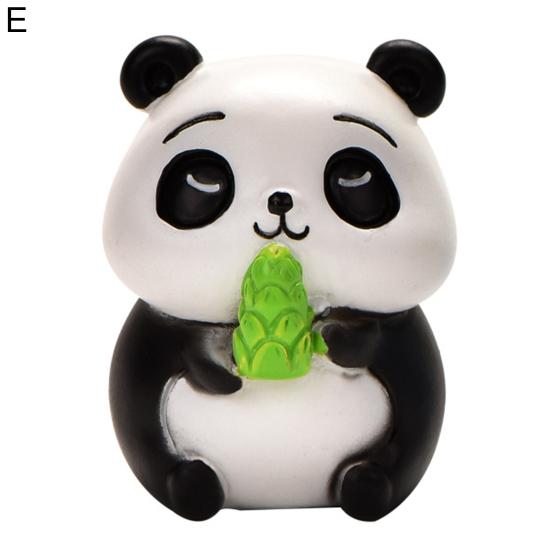 Fancy Panda Statue Compact Casting Exquisite