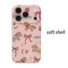 Honey Apple Bow Pony Pink Graphic Art Film Aesthetic Protective Shockproof Bumper Phone Case Cover For iPhone 14 15 16 Pro Max Plus
