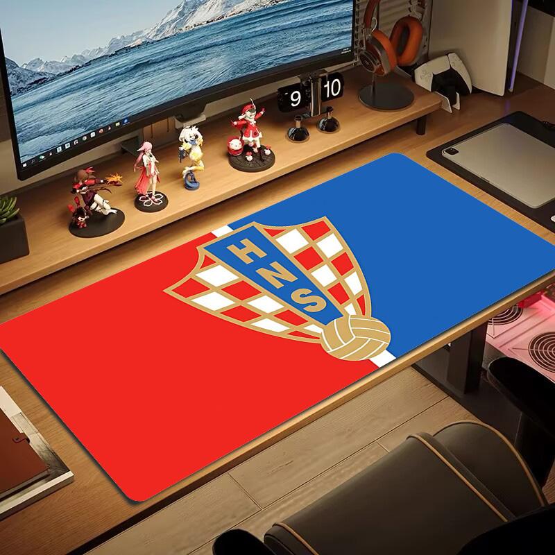 Croatia National Football Team Print Cushion Non-slip Laptop Tablet Big Mousepad XXL Mat Mini PC Playmat With Lock edge