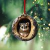 Christmas Animal Ornament Cartoon Forest Animal Hanging Decoration 2D Flat Acrylic Pendant for Christmas Tree Decor