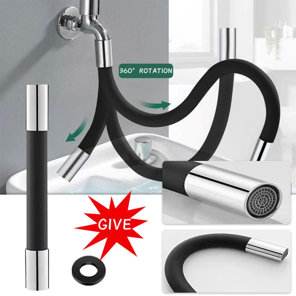 Household Flexible Water Tap Extender Universal Extension Tube 360° Bending Faucet Extender