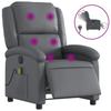 VidaXL Fauteuil de Massage Inclinable Électrique, Chaise de Relaxation avec Dossier et Repose-pied Réglables, Siège de 3204222
