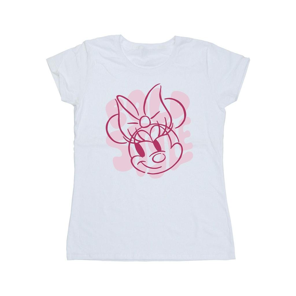 Disney Womens/Ladies Minnie Mouse Bold Style Cotton T-Shirt
