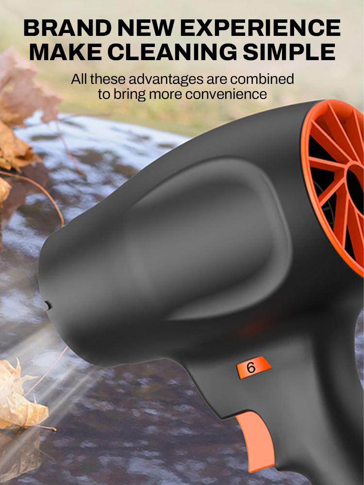 Для аккумулятора Makita 18V Турбовоздуходувка Щеточная Аккумуляторная Электрическая Воздуходувка Ручная Турбо-реактивная Воздуходувка Пылеудаление 6 скоростей регулируемая