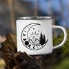 Moon Forest Mountain Printed Camper Mug Original Coffee Cup Beer Mugs Christmas Cups of Coffee Mug for Tea Drinkware Funny Cute