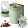 With Straw Stirring Cup Mixer 380ML Electric Mixing Coffee Mug  Office