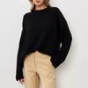 European and American Autumn and Winter Round Neck Loose Long Sleeved Basic Casual Fashion Women's Knitted Sweater