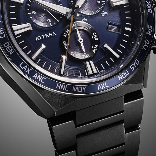 Citizen CB5967-66L ( Часы ATTESA ACT Line Black Titanium Series с питанием от солнечной батареи Eco-Drive с радиоуправлением Direct Flight)