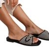 Where's That From Womens/Ladies Vermont Raffia Buckle Sliders