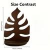 Simple Wooden Leaf Decorative Wall Shelf - Small Storage Rack for Home Decoration, Very Suitable for Small Plants and Small Items, Wooden Decoration