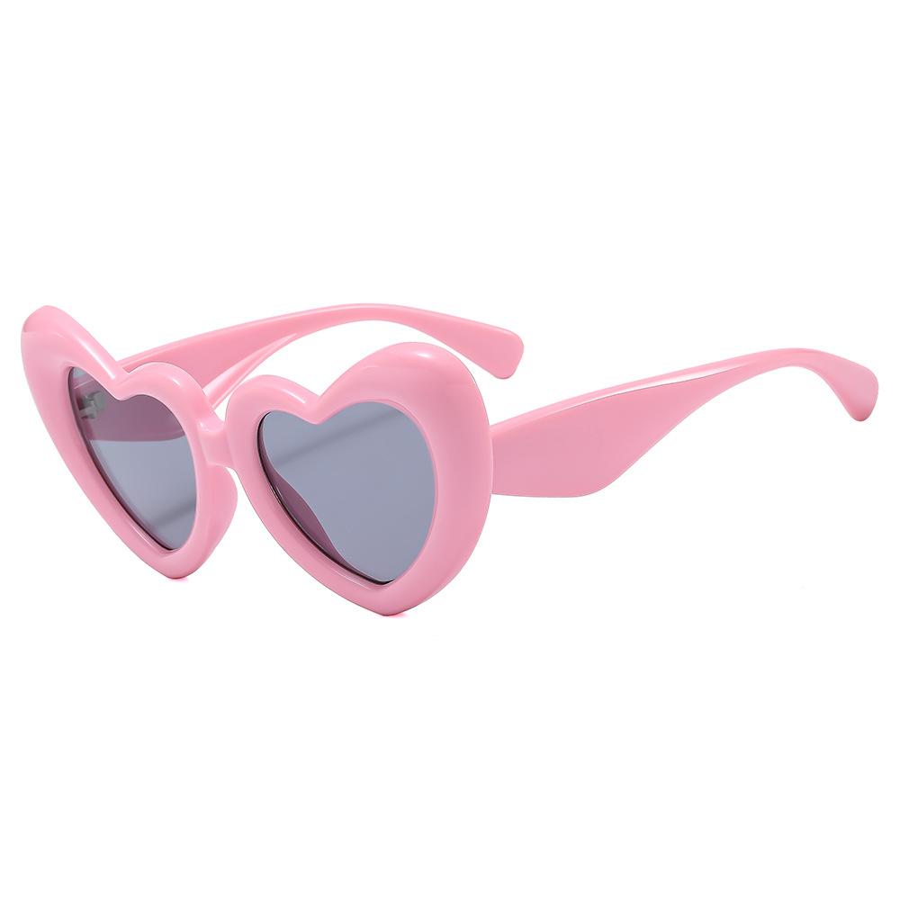 JYL Sunglasses Heart Cross Border Uv Protection Inflatable Sweet Use 40031