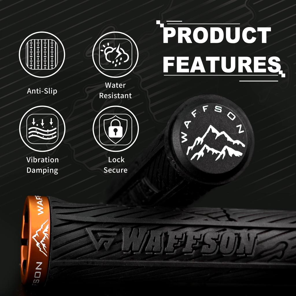 WFS Карта Мира MTB Рукоятки Однозажимные Эргономичные Рукоятки для Горного Велосипеда Комфортные С Гашением Вибрации для и Даунхилла Зажимные – Нескользящие –