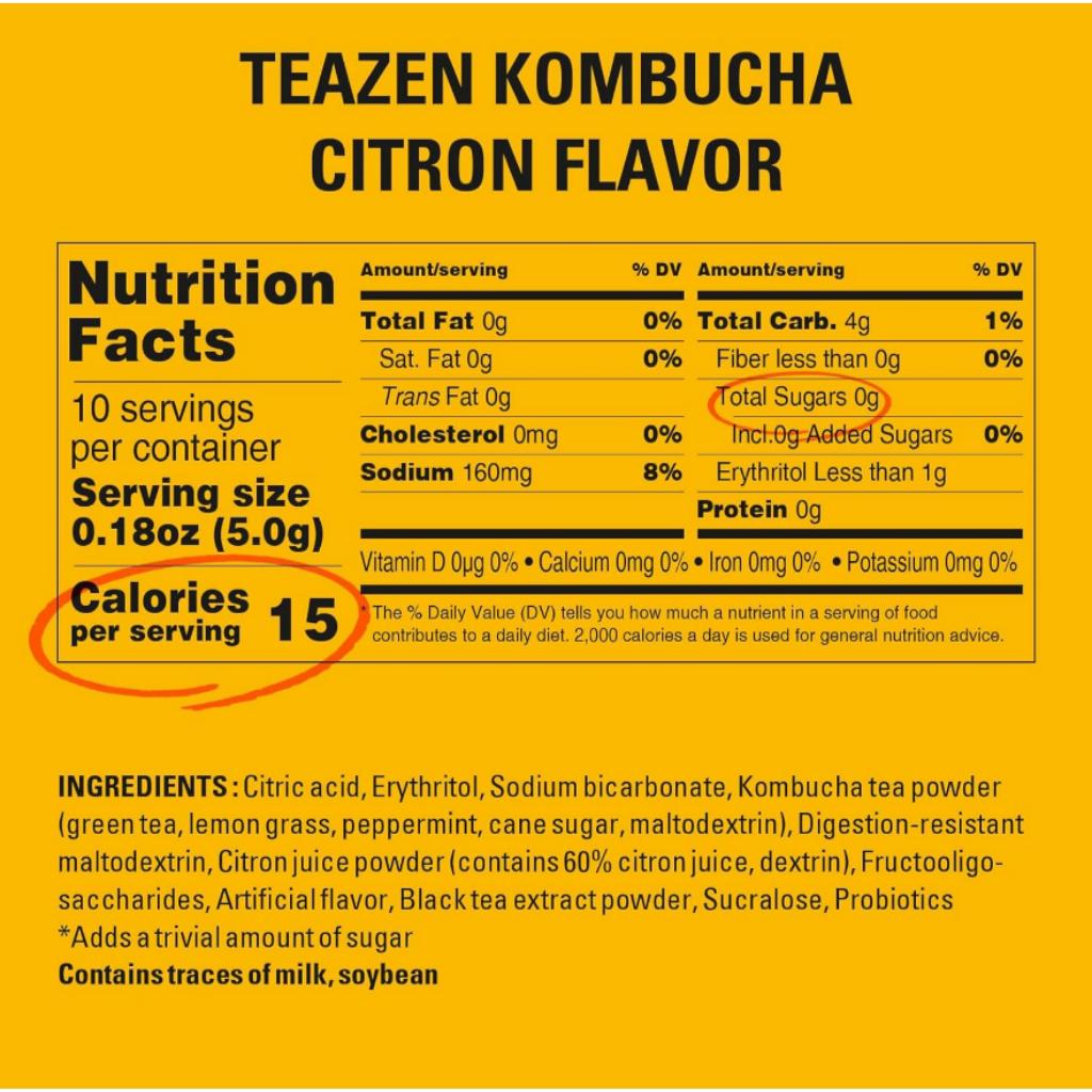 Teazen Чай Комбуча Цитрон