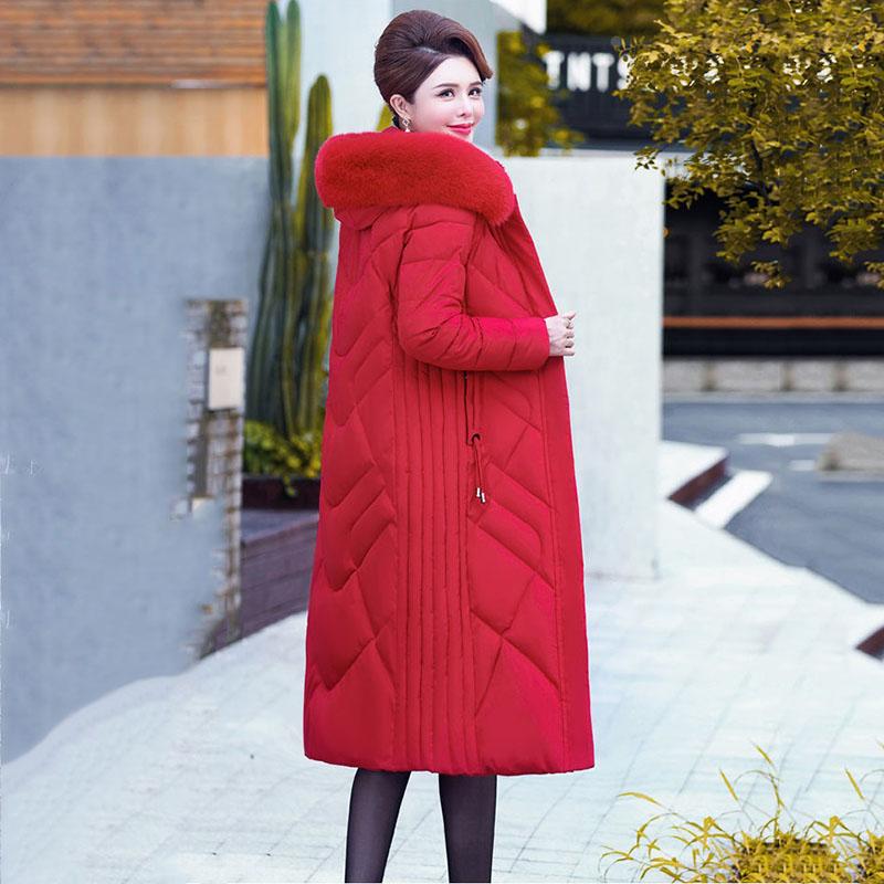Женская утепленная парка большого размера на молнии с подкладкой из хлопкового пуха, свободного покроя, с капюшоном