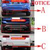 2Pcs Carbon Car Exhaust Rear Muffler Tail Tip End Pipe Cover For BMW Series 3 E30 E36 E46 E90 E91 E92 E93 F30 F31 F34 G20 F35 M3