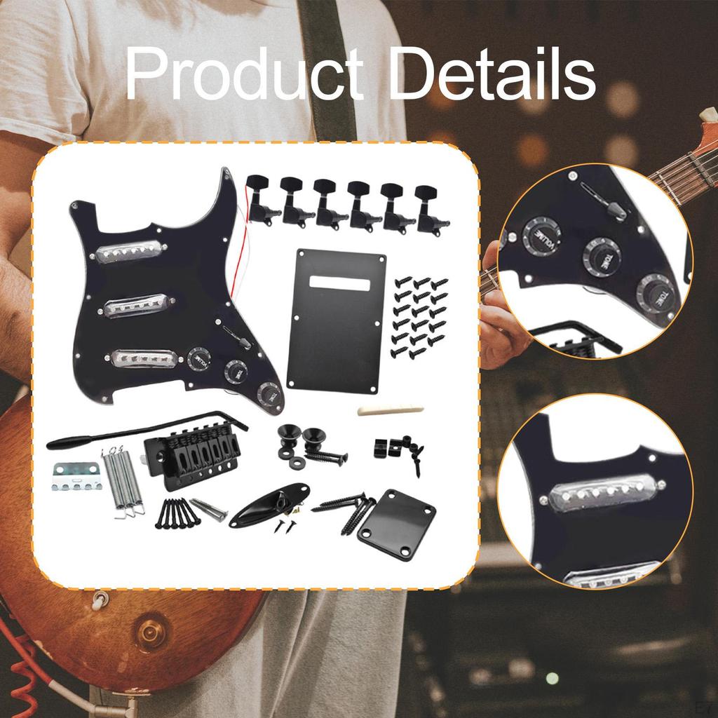 Сделай сам Электрогитара 11 отверстий Пикгард Портативный Многофункциональный Sss Пикгард Колки для