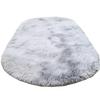 Oval Fluffy Carpet for Living Room Plush Bedroom Bedside Rugs Long Pile Customized Home Decor Rugs Floor Mat