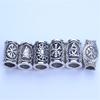 5pcs/bag Silver Metal Hair Rings Braid Dreadlocks Bead Hair Cuffs Dread Tube Charm Dreadlock for DIY Hair Accessaries