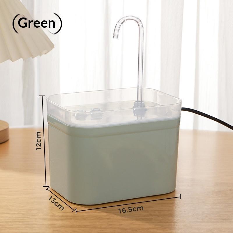 Automatic Pet Dog Cat Water Dispenser Fountain Pet Dog Cat Water Loop Mute Pump Smart Pet Bowl 1.5L