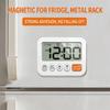 Digital Alarm Clock with Large Display, Two Alarm Functions, Up and Down Time Support, Magnetic Stand for Kitchen Desk Use Daily Indoors