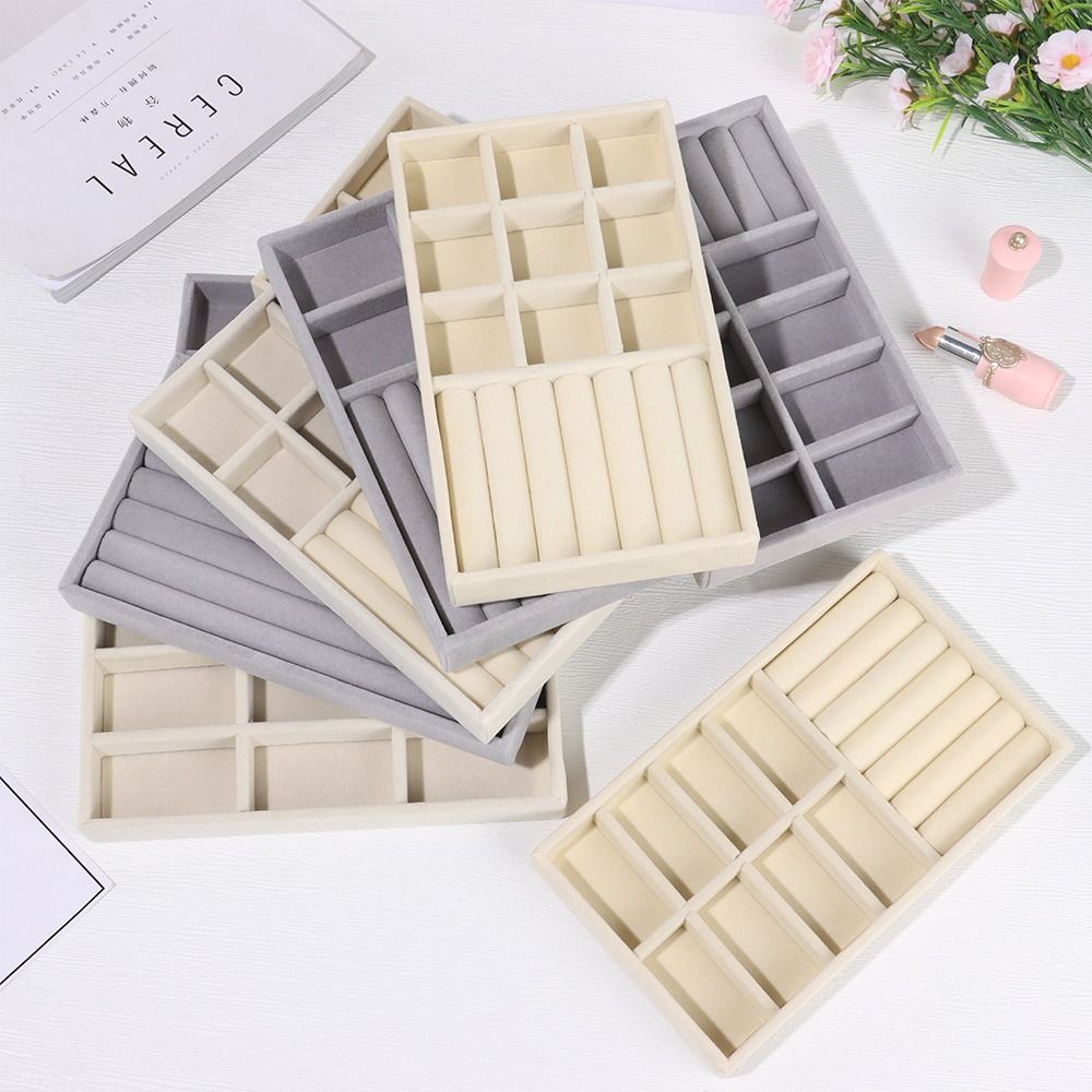 Подставка для ожерелий, бархатная витрина, ящик, органайзер, лотки, кольца, браслеты, ожерелья