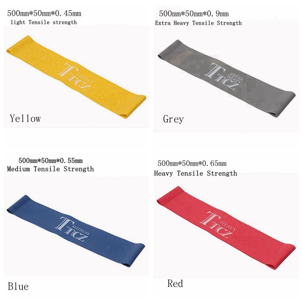 Sports Expander Gym Resistance Bands Elastic Band Strength Training Ruber
