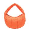 Korean Niche Fashionable Pleated Cloud Bag Female Foreign Style Solid Color Personalized Hand Carry Cotton Clothes Bag