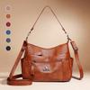 Shoulder Bag, Women's Retro Oblique Span Bag, Women's Versatile Kangaroo Underarm Bag, Advanced Sense, Multi-layer Large-capacity Mother Bag