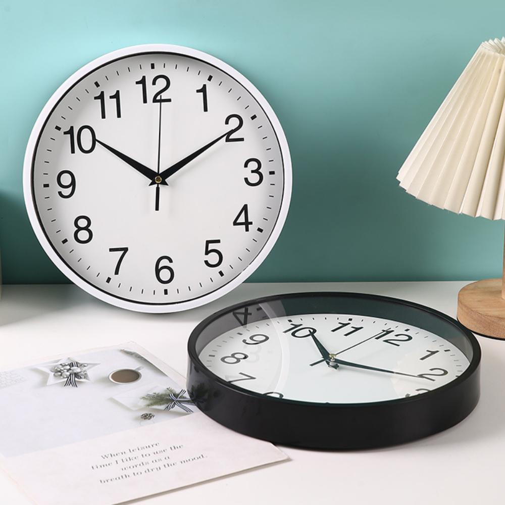 Round Wall Clock for Home and Office - Simple Modern Design for Living Room, Bedroom, and Study