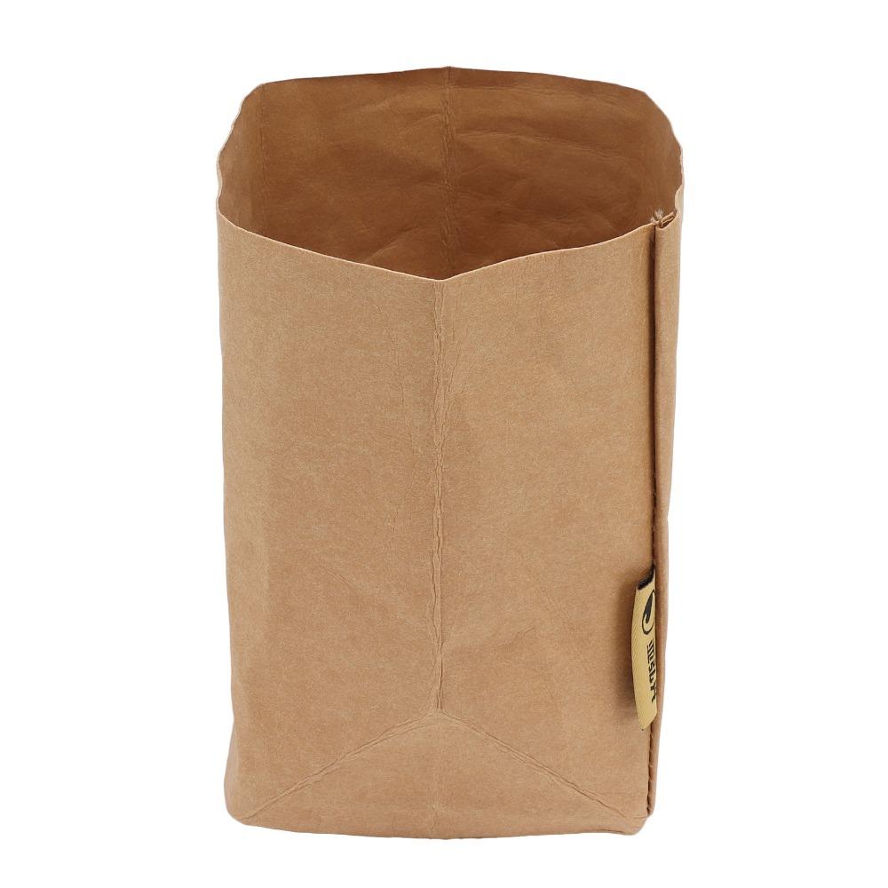 Washable Kraft Paper Bag Reusable Waterproof Bag Snacks Bags Kraft Storage Bags  Food Storage