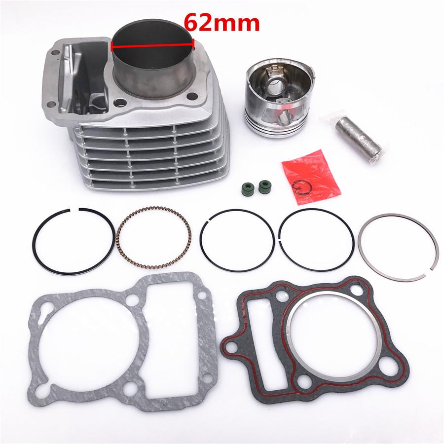 62mm Big Bore Motorcycle Cylinder Kit Set For Honda CG125 CG 125 125cc To 150cc
