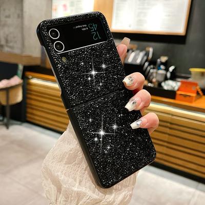 Модный сверкающий чехол для телефона со стразами и бриллиантами для Samsung Galaxy Z Flip 5 4 3 5G, ультратонкий противоударный защитный мягкий чехол