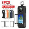 3Pcs Screen Protector Film+ 1Pcs Silicone Case For Insta360 X5/X4/X3 Protector Anti-scratch