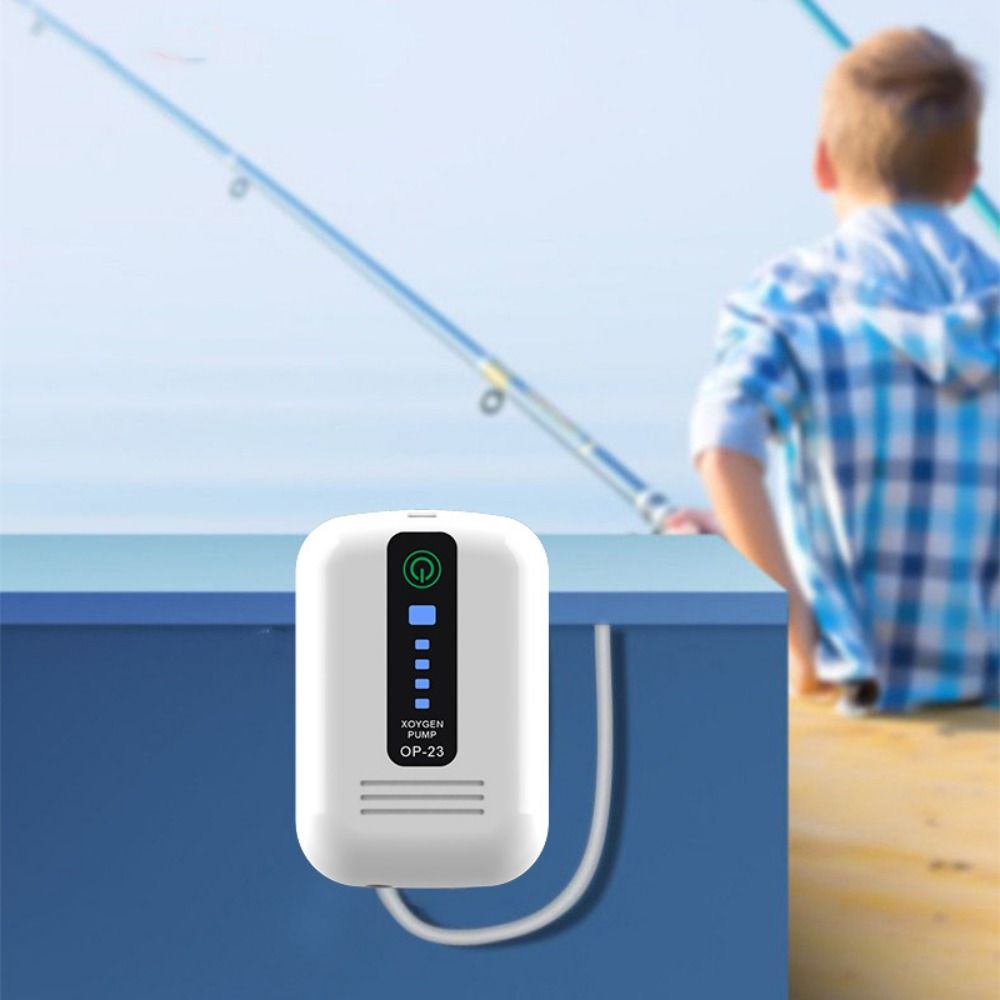 USB Charging Fishing Oxygen Pump Ultra Silent Portable Oxygen Aerator  Turtle Tank